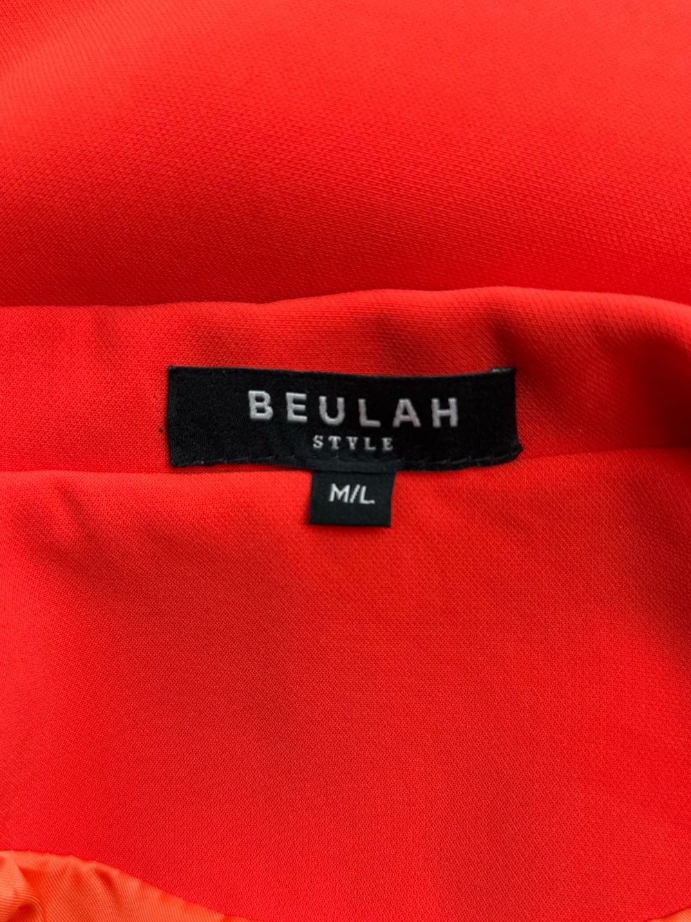 Beulah Vibrant Red/Orange Women's Blazer - Picture 3 of 3